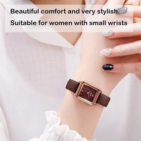 img 3 attached to Watches Leather Waterproof Fashion SKMEI Women's Watches