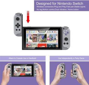 img 3 attached to 🎮 EJGAME Wireless Switch Joycon Controller - Ultimate Replacement for Nintendo Switch Joy Con Controller in Gray