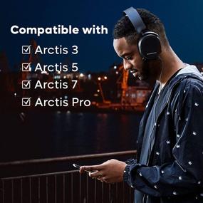 img 3 attached to Заменяемый кабель для наушников SteelSeries ElloGear для Arctis 3, 5, 7, Pro с съемным GameDac - аудиокабель черного цвета длиной 5 футов