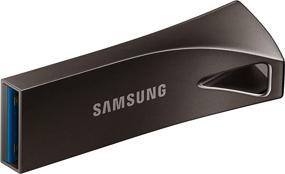 img 2 attached to Titan Gray Samsung BAR Plus 256GB USB 3.1 Flash Drive (MUF-256BE4/AM) with Up to 400MB/s Transfer Speed