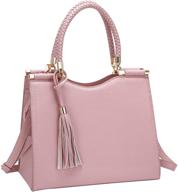 stylish grehom satchel shoulder handbags: luxurious leather women's handbags & wallets logo