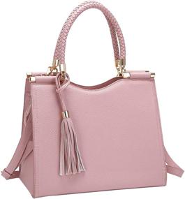 img 4 attached to Stylish GreHom Satchel Shoulder Handbags: Luxurious Leather Women's Handbags & Wallets