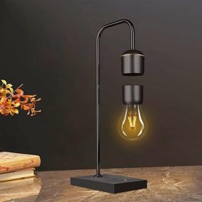 img 1 attached to 🔮 Floatidea Magnetic Levitating Light Bulb: Antigravity White LED Night Lamp for Bedrooms & Offices – Unique Turntable Magnet Design, Plastic Black Base – Home Decor & Perfect Office Gift