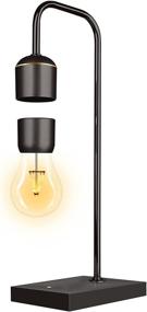 img 4 attached to 🔮 Floatidea Magnetic Levitating Light Bulb: Antigravity White LED Night Lamp for Bedrooms & Offices – Unique Turntable Magnet Design, Plastic Black Base – Home Decor & Perfect Office Gift