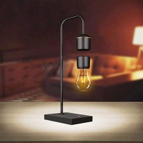 img 3 attached to 🔮 Floatidea Magnetic Levitating Light Bulb: Antigravity White LED Night Lamp for Bedrooms & Offices – Unique Turntable Magnet Design, Plastic Black Base – Home Decor & Perfect Office Gift