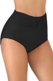 img 3 attached to Micosuza Womens Coverage Bottoms Waisted Women's Clothing in Swimsuits & Cover Ups