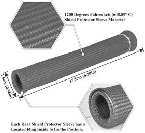 img 2 attached to Защитные колпачки для свечей зажигания AeroBon с термозащитой до 1600° и разделителем проводов подходят для диаметров 6 мм, 7 мм, 8 мм и 9 мм (серого цвета)