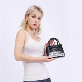 img 2 attached to 👜 CATMICOO Mini Purse for Women - Trendy Small Handbag and Crocodile Pattern Mini Bag