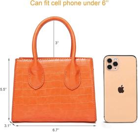 img 3 attached to 👜 CATMICOO Mini Purse for Women - Trendy Small Handbag and Crocodile Pattern Mini Bag