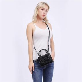 img 1 attached to 👜 CATMICOO Mini Purse for Women - Trendy Small Handbag and Crocodile Pattern Mini Bag