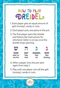 img 1 attached to 🕍 Hanukkah Dreidel Bulk Set - Solid Blue & White Hand-Painted Wooden Dreidels (4-Pack) with Game Instructions Included!