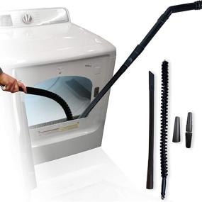 img 4 attached to 🧹 Dryer Vent Cleaning Kit: Vacuum Attachment and Brush for Dryer Duct. Streamlined Tool for Effortless Lint Trap & Vent Cleaning.