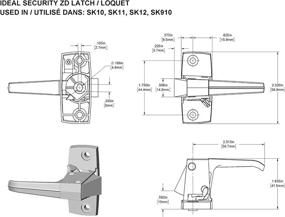 img 3 attached to 🔒 Ideal Security SK10W ZD Inside Latch for Storm and Screen Doors with Solid Strike, White – Enhanced SEO