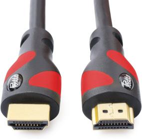 img 1 attached to HDMI Cable (50 Ft Red) Ultra HDMI 2.0V - 4K 2160P, 1080P, 3D, Audio Return & Ethernet Support - 1 Pack