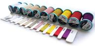 🧵 high-performance all purpose sewing thread 10-pack - ideal for quilting, leather, denim, outdoor & camping projects | heavy duty bonded thread, spring collection, 50wt/3ply, 218yd per spool logo