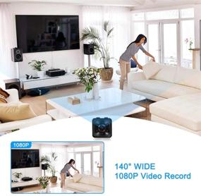 img 2 attached to 🕵️ 1080P HD Mini Spy Camera with Audio and Video Recording, Night Vision, Motion Detection - Wireless-less Solution
