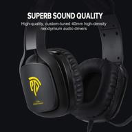 🎧 easysmx gaming headset with mic for pc, ps4/ps5, xbox one, nintendo switch, mac – noise reduction, led light logo