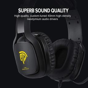 img 4 attached to 🎧 EasySMX Gaming Headset with Mic for PC, PS4/PS5, Xbox One, Nintendo Switch, Mac – Noise Reduction, LED Light