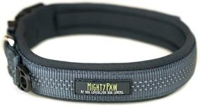 img 4 attached to Enhance Your Active Dog's Comfort with the Mighty Paw Neoprene Padded Reflective Running Dog Collar - Premium Quality and Optimal Sports Collar!