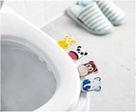 🚽 6-pack toilet seat handle sets - self-adhesive toilet seat cover lifters, non-stick, hygienic & touchless solution for raising toilet seats logo