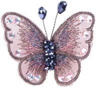 🦋 alilang crystal winged monarch butterfly jewelry rhinestone brooch pin with exquisite embroidery logo