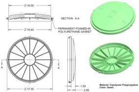 img 1 attached to Tuf Tite 16 Septic Tank Lid: Durable and Reliable Cover for Efficient Septic Systems