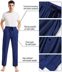 img 2 attached to Bamboo Viscose Pajamas: Stay Cool and Comfy with Breathable Pockets