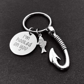 img 3 attached to Keychainy Favorite Keychain Fisherman Favorite