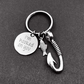 img 1 attached to Keychainy Favorite Keychain Fisherman Favorite