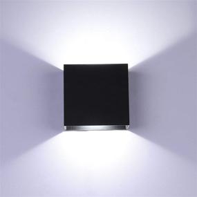 img 4 attached to 💡 Enhance your Décor with Dimmable Mini LED Wall Sconces - LIGHTESS 10W Up Down Wall Mount Lights in Cool White for Living Room, Hallway, Bedroom - O1186TP