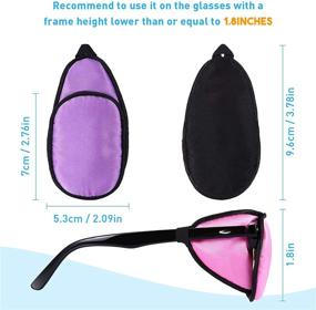 img 1 attached to 👁️ Premium Silk Eye Patch Set - Soft Single Eye Patch for Adults & Kids with Glasses - 8 Pieces