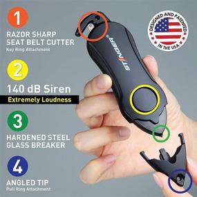 img 3 attached to 🚨 Stinger Personal Alarm Keychain Emergency Tool: Safety Panic Alarm, Self Defense Protection & More - Designed in USA (Black 2 pcs)