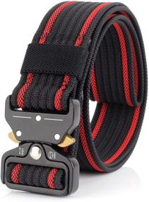 img 4 attached to Tactical Military Webbing Heavy Duty Quick Release Women's Accessories in Belts