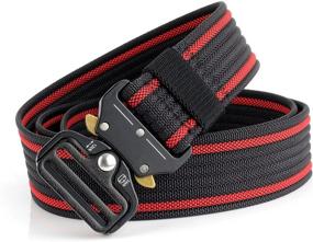 img 3 attached to Tactical Military Webbing Heavy Duty Quick Release Women's Accessories in Belts