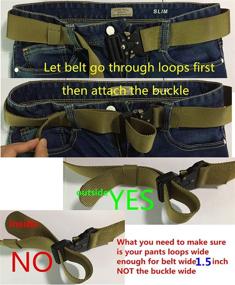 img 2 attached to Tactical Military Webbing Heavy Duty Quick Release Women's Accessories in Belts