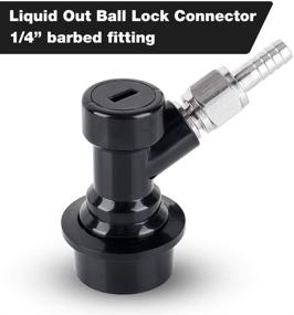 img 1 attached to 🍺 FERRODAY Ball Lock Keg Disconnect Set: Quick MFL Disconnects & Stainless Swivel Nuts for Corny Keg Fittings with Clamps