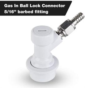 img 2 attached to 🍺 FERRODAY Ball Lock Keg Disconnect Set: Quick MFL Disconnects & Stainless Swivel Nuts for Corny Keg Fittings with Clamps