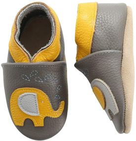 img 3 attached to 👶 Soft Leather Baby Moccasins: Toddler First Walker Shoes with Perfect Fit