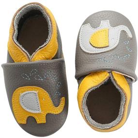 img 1 attached to 👶 Soft Leather Baby Moccasins: Toddler First Walker Shoes with Perfect Fit