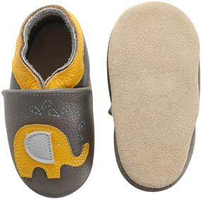 img 2 attached to 👶 Soft Leather Baby Moccasins: Toddler First Walker Shoes with Perfect Fit