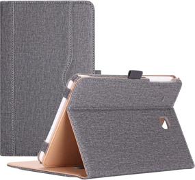 img 4 attached to 📱 Procase Galaxy Tab E 8.0 Case - Leather Stand Folio Case Cover for Galaxy Tab E 8.0 4G LTE Tablet (Sprint, US Cellular, Verizon) SM-T377 - Grey