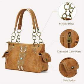 img 1 attached to Women's Handbags & Wallets: Montana West Concealed Embroidered B2B MW856G 8085PP