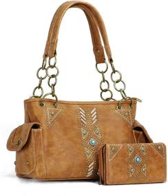 img 4 attached to Women's Handbags & Wallets: Montana West Concealed Embroidered B2B MW856G 8085PP