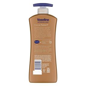 img 3 attached to 🧴 Vaseline Intensive Care Cocoa Radiant Body Lotion for Dry Skin - 100% Pure Cocoa and Shea Butters - 20.3 oz (3 Count)