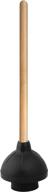 🚽 superio heavy duty korky plunger - 21" wooden handle, black rubber (249) logo