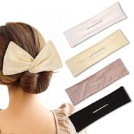 🎀 fast hair bun maker - diy french twist wire hair tool for women girls with deft clip, accessories, large elastics, bow scrunchies, chignon maker - no damage hair ties logo