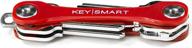 🔑 keysmart lite - compact key holder and organizer: keep your keys neat and tidy (red, holds up to 8 keys) logo