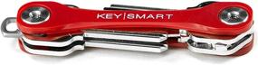 img 4 attached to KeySmart Lite - Компактный держатель и органайзер ключей: держите ваши ключи аккуратно и опрятно (красный, вмещает до 8 ключей)