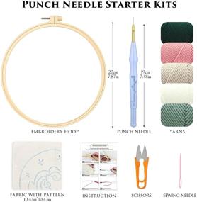 img 3 attached to 🧵 Punch Needle Embroidery Starter Kit: Beginner's Hooking Kit with Instructions and Landscape Pattern (Mountain 2)