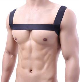 img 3 attached to 💪 Striking Exotic Elastic Shoulder Harness: Must-Have Men's Accessory